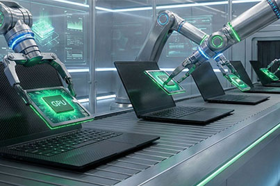 بنية محطة عمل الذكاء الاصطناعي للمؤسسات مع معالج رسومات NVIDIA RTX Pro 6000 من بلاكويل
